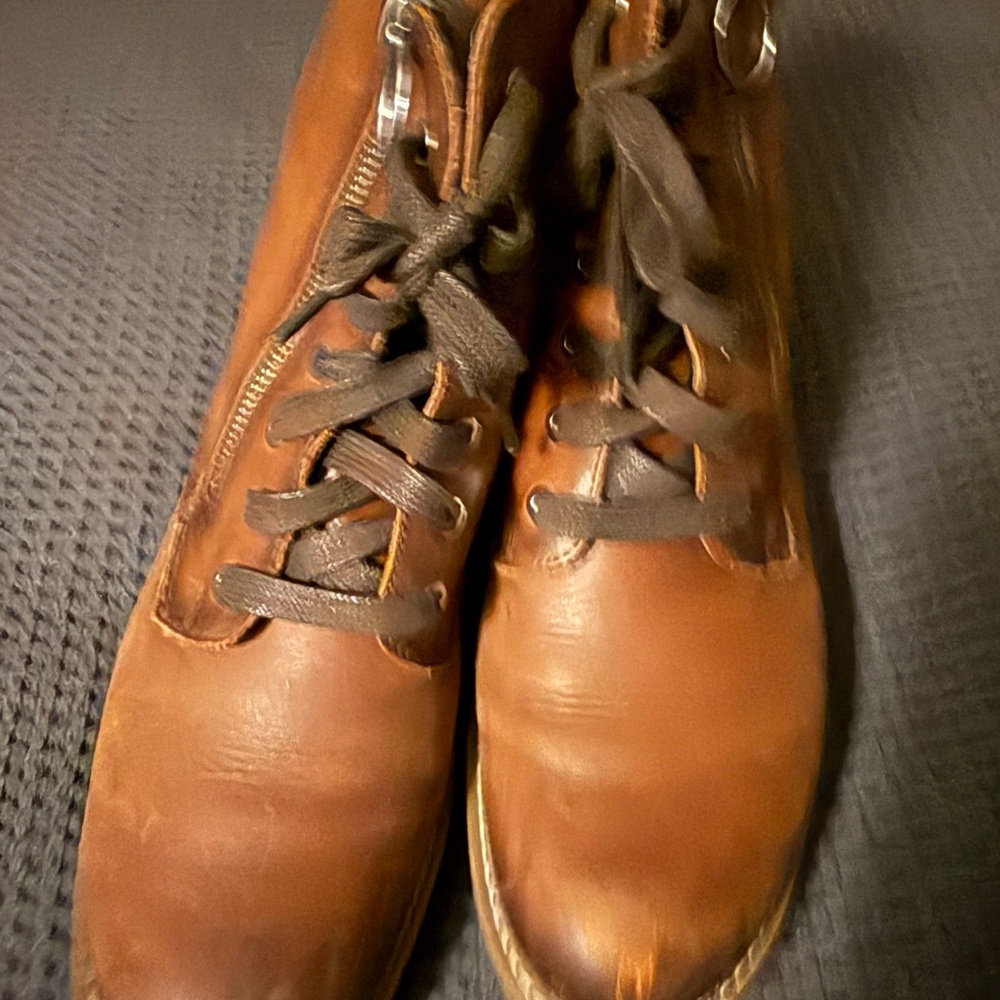 PIKOLINOS Chestnut Leather Lace-Up Boots